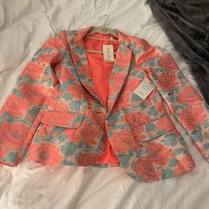 For Love and Lemons Floral Blazer Size Large NEW WITH TAGS